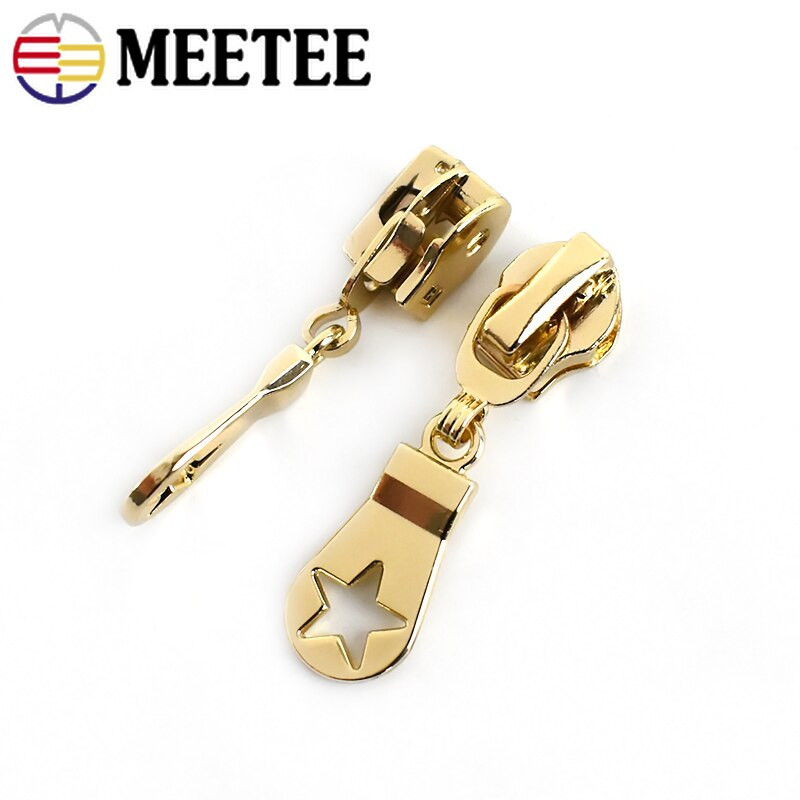 30 tk Meetee 5# tõmblukuga liugurid nailonist tõmblukkude jaoks Moodsad tõmblukud Pead Täht Õõnes kott Rahakott Tasku paranduskomplektid DIY õmblustööd