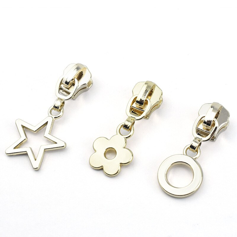 5 бр. Плъзгач с цип за метални ципове Чанта Портмоне Ципове Глави Комплекти за ремонт на ципове Направи си сам Резервни аксесоари за шиене на дрехи