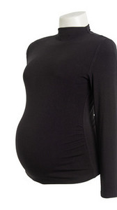 Μπλούζα εγκυμοσύνης με ψηλό γιακά