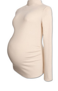 Μπλούζα εγκυμοσύνης με ψηλό γιακά