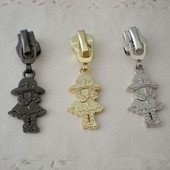 DONYAMY 5 ks DIY dievčenské tvary 5# zipsová hlavička