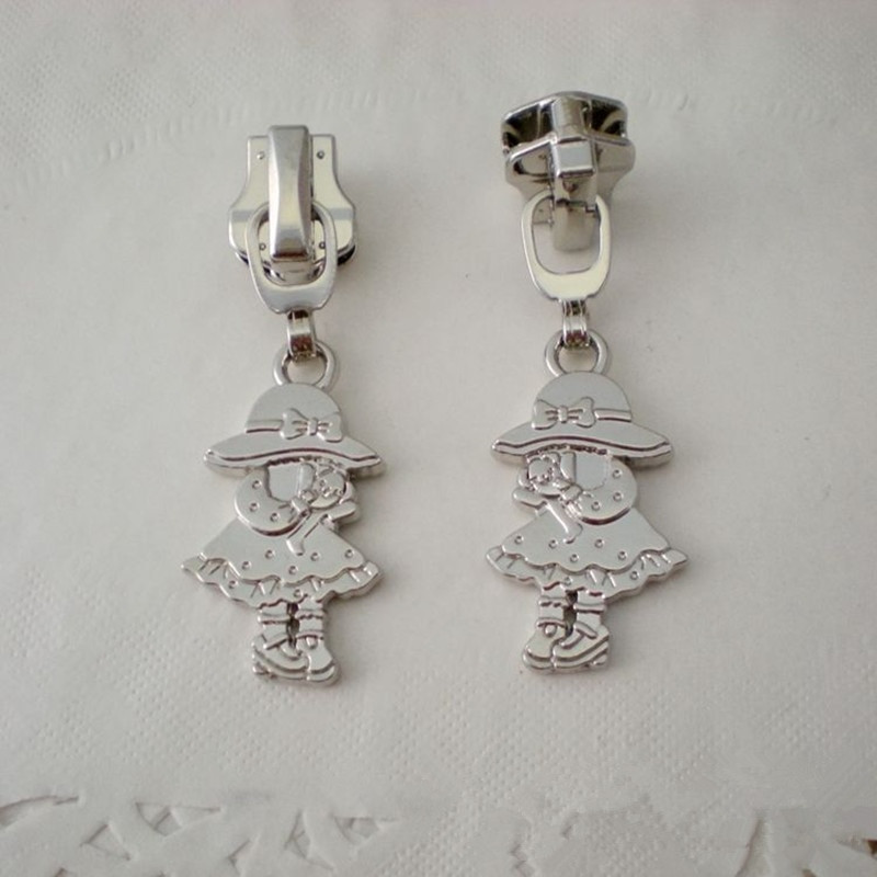 DONYAMY 5 ks DIY dievčenské tvary 5# zipsová hlavička