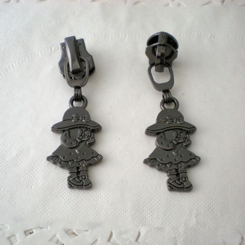 DONYAMY 5 ks DIY dievčenské tvary 5# zipsová hlavička