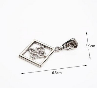 2 ks 5# Kovový nylonový zips Lesklý diamantový zips Topánky Kabelka Oblečenie Zips Nahradiť DIY Okrúhly štvorcový dutý sťahovák zipsu