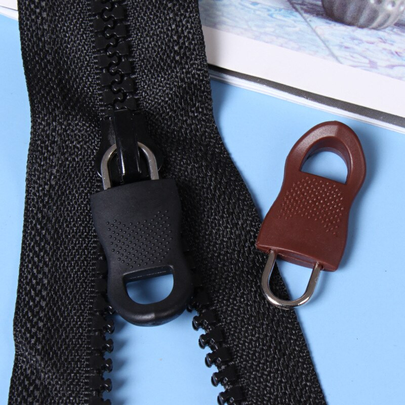 10 vnt. pakaitinis užtrauktukas, traukimo traukiklis, galas, tinkantis virvei, aprangos užtrauktukas