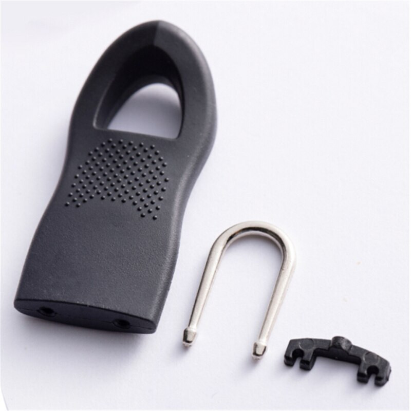 10 vnt. pakaitinis užtrauktukas, traukimo traukiklis, galas, tinkantis virvei, aprangos užtrauktukas