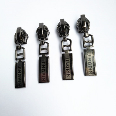 50 ks 5# pištoľový čierny zips na oblečenie, bytový textil, kovový posuvník na 5# nylonový zips