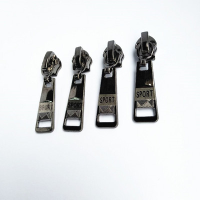 50 ks 5# pištoľový čierny zips na oblečenie, bytový textil, kovový posuvník na 5# nylonový zips