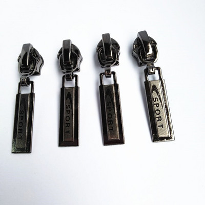 50 ks 5# pištoľový čierny zips na oblečenie, bytový textil, kovový posuvník na 5# nylonový zips