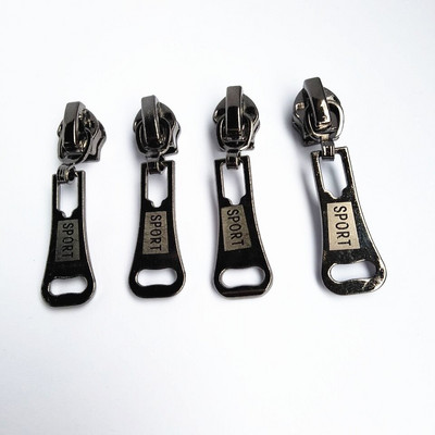 50 ks 5# pištoľový čierny zips na oblečenie, bytový textil, kovový posuvník na 5# nylonový zips