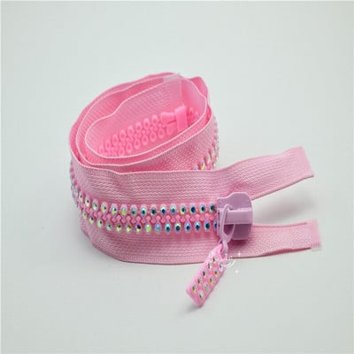 zips 60cm 2-radový, trieda A AB, kamienkový strieborný/zlatý/čierny základ, šaty, šitie, 2 ks