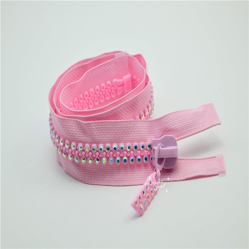 zips 60cm 2-radový, trieda A AB, kamienkový strieborný/zlatý/čierny základ, šaty, šitie, 2 ks