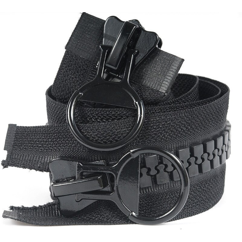 Dervos dvigubo atidarymo užtrauktukas 75/80/85/90/100/120/150 cm juodas užtrauktukas atviras drabužių siuvimo palto palapinei juodas užtrauktukas didelis