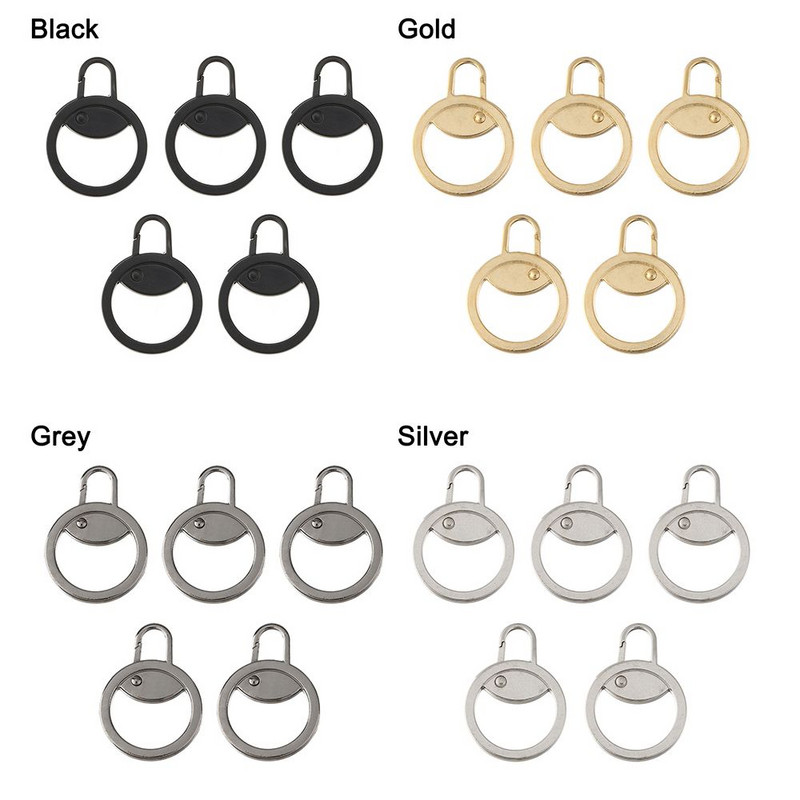 5 ks odnímateľná kovová zipsová hlava kufor oblečenie zips okamžitá opravná sada zipsu náhradná sada pre tašku šitie zips ťahať