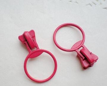 #5V ρητίνη εξολκέα με φερμουάρ δαχτυλίδι κεφαλή φερμουάρ 11 χρώμα προαιρετικά DIY ράψιμο υφάσματα για το σπίτι Αξεσουάρ φερμουάρ 20 τμχ/παρτίδα