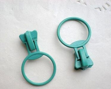 #5V ρητίνη εξολκέα με φερμουάρ δαχτυλίδι κεφαλή φερμουάρ 11 χρώμα προαιρετικά DIY ράψιμο υφάσματα για το σπίτι Αξεσουάρ φερμουάρ 20 τμχ/παρτίδα