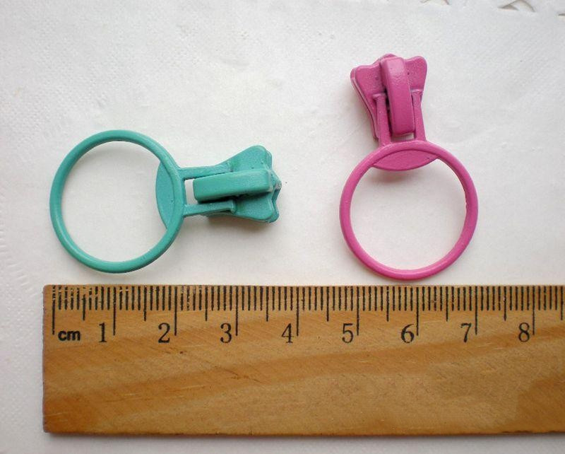 #5V ρητίνη εξολκέα με φερμουάρ δαχτυλίδι κεφαλή φερμουάρ 11 χρώμα προαιρετικά DIY ράψιμο υφάσματα για το σπίτι Αξεσουάρ φερμουάρ 20 τμχ/παρτίδα