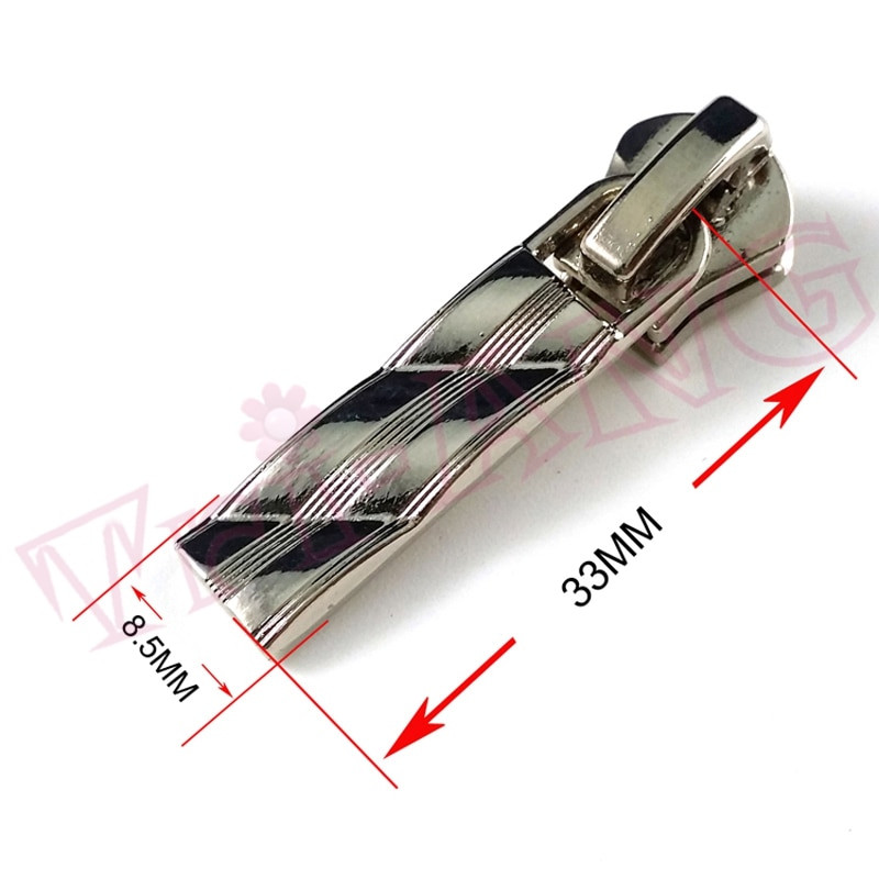 20 бр./лот, сребристо-бял цвят 5# Плъзгачи с цип от смола, метални ципове с форма на лента