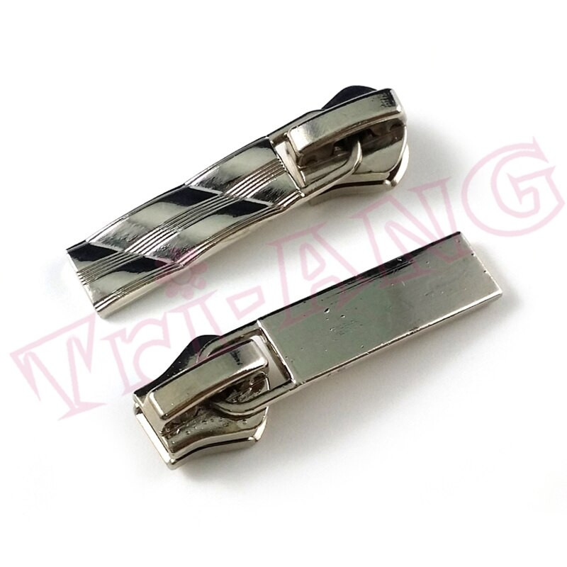 20 бр./лот, сребристо-бял цвят 5# Плъзгачи с цип от смола, метални ципове с форма на лента