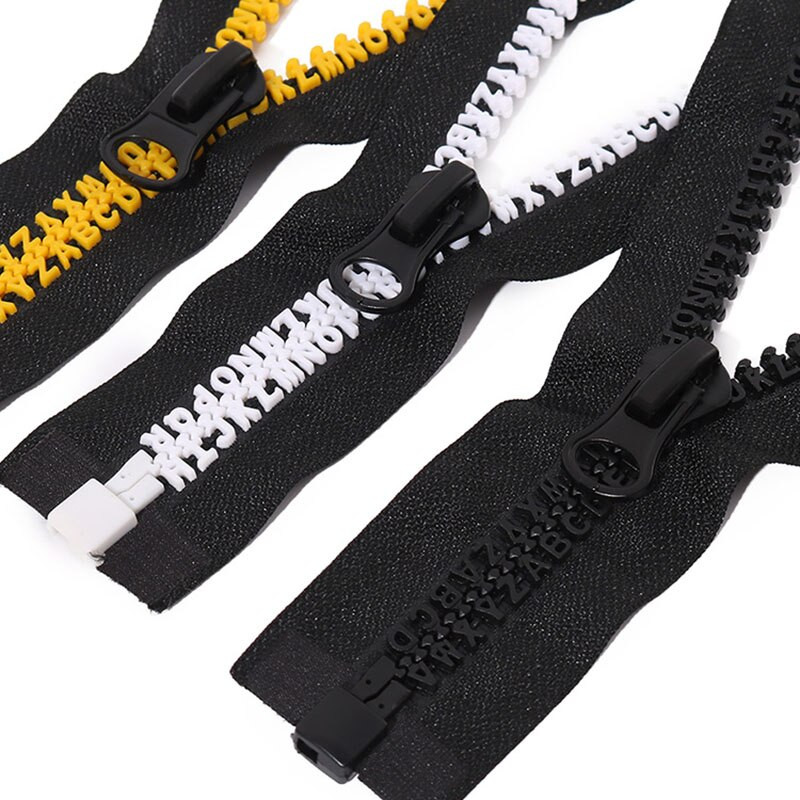 8# 80cm (31.5'') Resin Zipper OpenEnd английски букви Зъби Направи си сам дрехи Аксесоари за чанта пухено яке Раница Спортно облекло