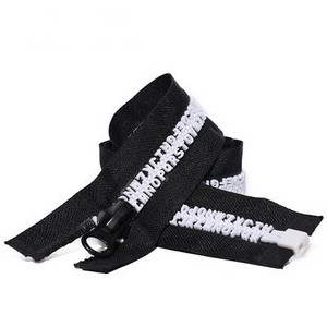 8# 80cm φερμουάρ ρητίνης ανοιχτό με αγγλικά γράμματα δόντια diy Home Textile Zipper τσάντα διακόσμηση αξεσουάρ ραπτικής με φερμουάρ