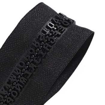 8# 80cm φερμουάρ ρητίνης ανοιχτό με αγγλικά γράμματα δόντια diy Home Textile Zipper τσάντα διακόσμηση αξεσουάρ ραπτικής με φερμουάρ