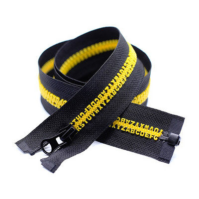 8# 80cm φερμουάρ ρητίνης ανοιχτό με αγγλικά γράμματα δόντια diy Home Textile Zipper τσάντα διακόσμηση αξεσουάρ ραπτικής με φερμουάρ