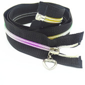 20/50 ks 50cm-90cm (20-36 palcov) nový 5# nylonový farebný zips s gradientným vzorom zubov