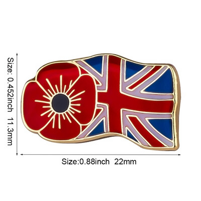 3D moonilillega prossi märgid seljakoti nööpnõelaga prossi rinnanõelade märgil