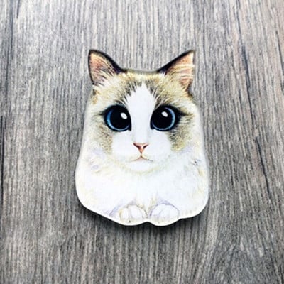 Armsa kassinaise kiisu märgid rõivaste/koti/jalatsite ikoonid seljakotil 3D akrüülist märgid märgi ikoon nööpnõel Pross Tasuta kohaletoimetamine