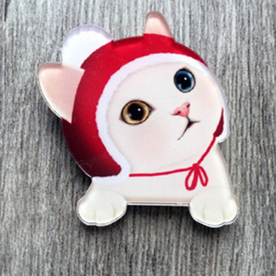 Armsa kassinaise kiisu märgid rõivaste/koti/jalatsite ikoonid seljakotil 3D akrüülist märgid märgi ikoon nööpnõel Pross Tasuta kohaletoimetamine