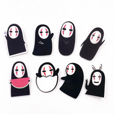1PCS New Design Spirited Away Anime Character Icon Brooch Pin No Face Man Acrylic Badge For Children Birthday Party Gifts
