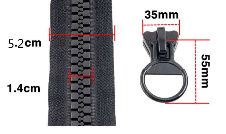 2-10бр. 20# Резинови цип 20 см 10 инча (32 зъба) Безкрайна чанта Козметична чанта Цвят Опаковъчна чанта Цип 10 цвята