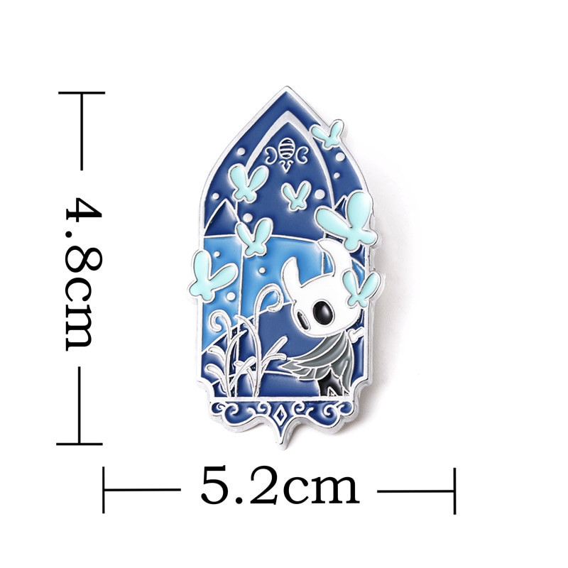 C1861 Hollow Knight emailiga nööpnõelad Metallist pross Mäng Ehted Multikas märk naistele Meeste reväärinõel seljakott Kotid Märk Lastele Anime
