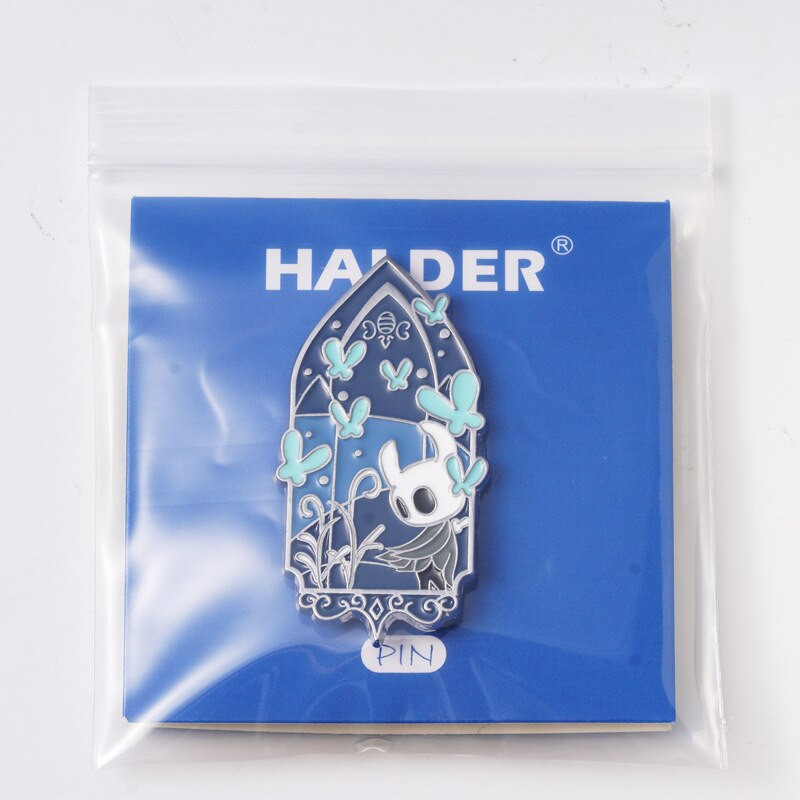 C1861 Hollow Knight emailiga nööpnõelad Metallist pross Mäng Ehted Multikas märk naistele Meeste reväärinõel seljakott Kotid Märk Lastele Anime