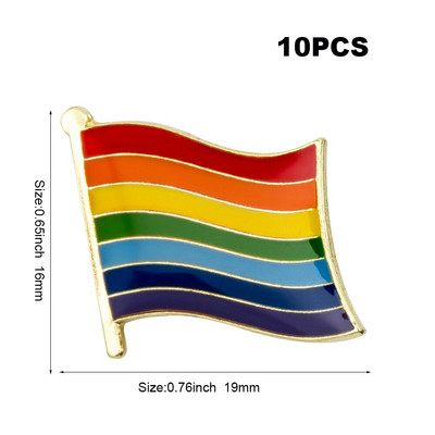 10db sok Büszkeség Interszex Büszkeség Aszexuális Büszkeség Biszexuális Panszexuális Genderqueer Transznemű hajtóka kitűző Bross ikonok