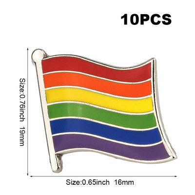 10db sok Büszkeség Interszex Büszkeség Aszexuális Büszkeség Biszexuális Panszexuális Genderqueer Transznemű hajtóka kitűző Bross ikonok