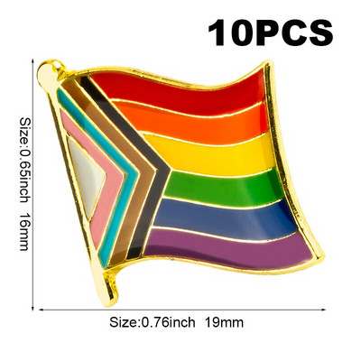 10db sok Büszkeség Interszex Büszkeség Aszexuális Büszkeség Biszexuális Panszexuális Genderqueer Transznemű hajtóka kitűző Bross ikonok