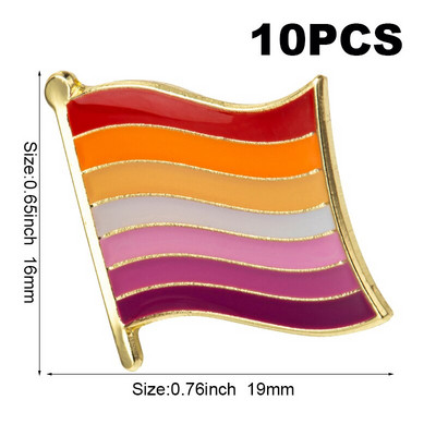 10db sok Büszkeség Interszex Büszkeség Aszexuális Büszkeség Biszexuális Panszexuális Genderqueer Transznemű hajtóka kitűző Bross ikonok