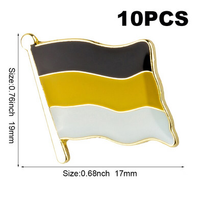 10db sok Büszkeség Interszex Büszkeség Aszexuális Büszkeség Biszexuális Panszexuális Genderqueer Transznemű hajtóka kitűző Bross ikonok