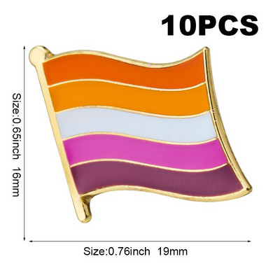 10db sok Büszkeség Interszex Büszkeség Aszexuális Büszkeség Biszexuális Panszexuális Genderqueer Transznemű hajtóka kitűző Bross ikonok