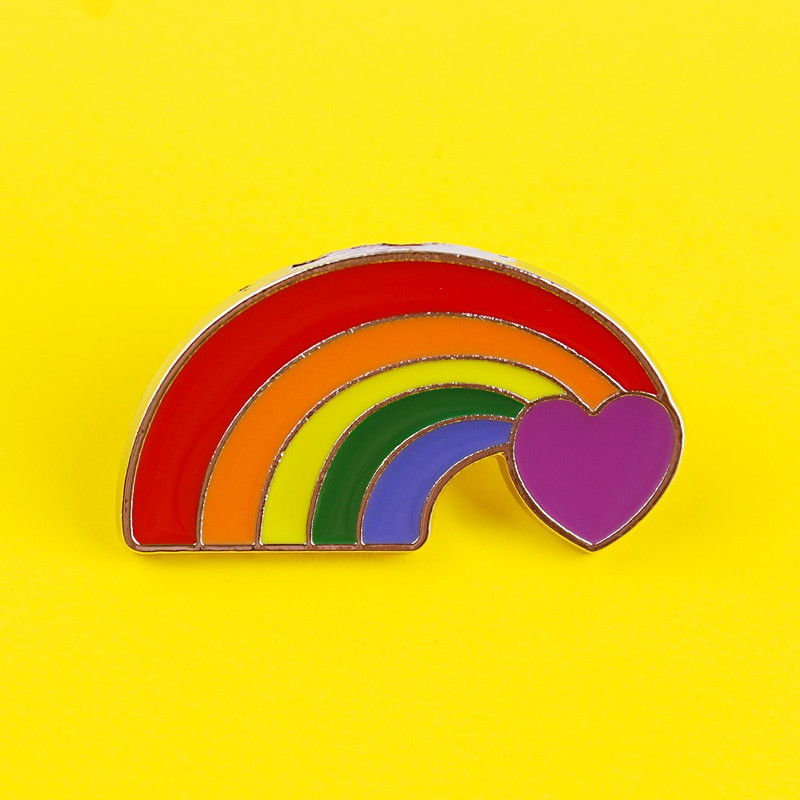 Rainbow Pins Значки за дрехи на раница Значки с ревери с цинкова сплав Метални аксесоари ЛГБТ Брошки Pin Lover Подарък Унисекс