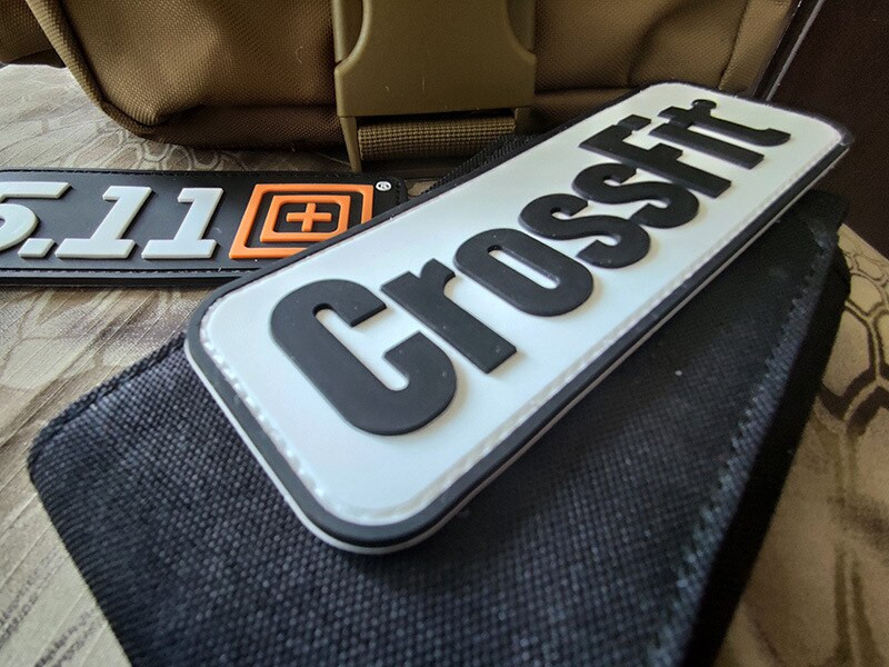 CrossFit Tactical 3D PVC plaastriga sõjalised käepaela märgid rõivaste seljakoti pealekandmise kleebis konksuga