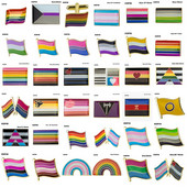 10 tk palju LGBT uhkusemärk Transsooline Sooline Fluid Aromantiline Genderqueer Panseksuaal Biseksuaal Aseksuaalne mittebinaarne huulepulk
