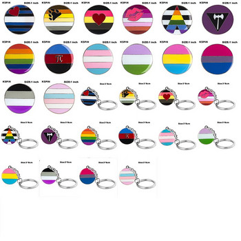 10 τεμ. πολλά LGBT Pride Badge Transgender Gender Fluid Aromantic Genderqueer Pansexual Bisexual Asexual Nonbinary Lipstick
