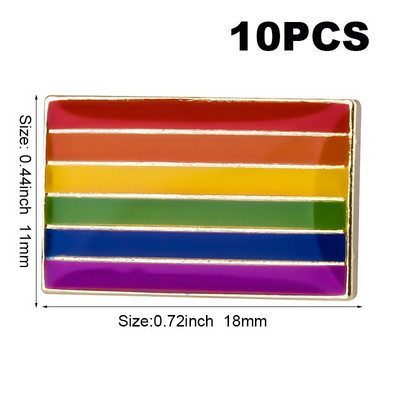 10 tk palju LGBT uhkusemärk Transsooline Sooline Fluid Aromantiline Genderqueer Panseksuaal Biseksuaal Aseksuaalne mittebinaarne huulepulk