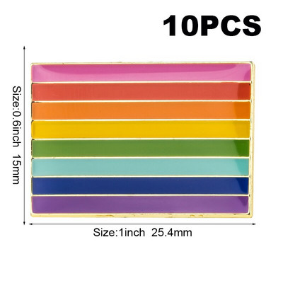 10 tk palju LGBT uhkusemärk Transsooline Sooline Fluid Aromantiline Genderqueer Panseksuaal Biseksuaal Aseksuaalne mittebinaarne huulepulk