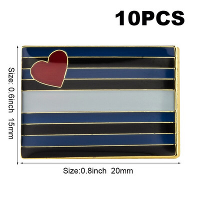 10 tk palju LGBT uhkusemärk Transsooline Sooline Fluid Aromantiline Genderqueer Panseksuaal Biseksuaal Aseksuaalne mittebinaarne huulepulk