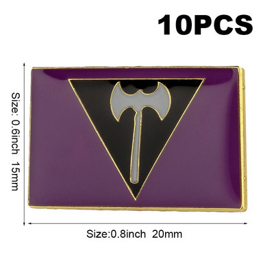 10 tk palju LGBT uhkusemärk Transsooline Sooline Fluid Aromantiline Genderqueer Panseksuaal Biseksuaal Aseksuaalne mittebinaarne huulepulk