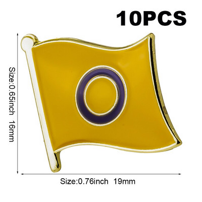 10 tk palju LGBT uhkusemärk Transsooline Sooline Fluid Aromantiline Genderqueer Panseksuaal Biseksuaal Aseksuaalne mittebinaarne huulepulk